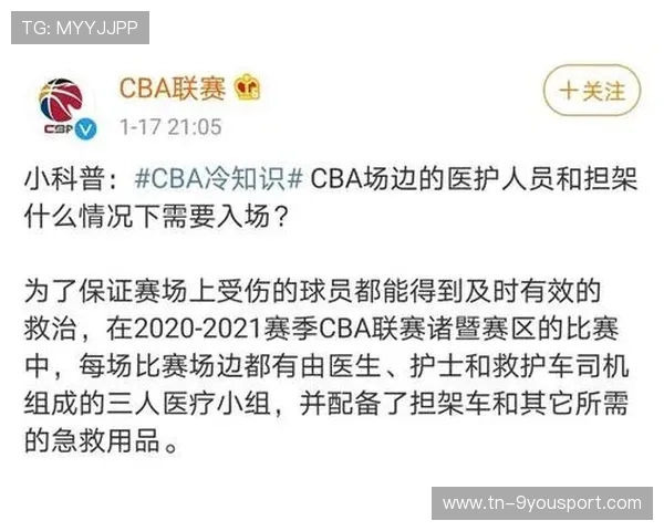 CBA联盟加强队医配置保障球员健康，cba队医招聘